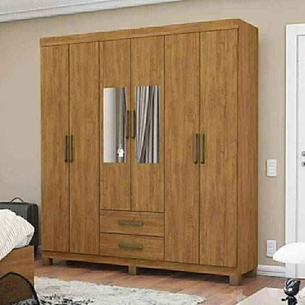 Guarda-roupa Casal Aries 6 portas (com espelho)