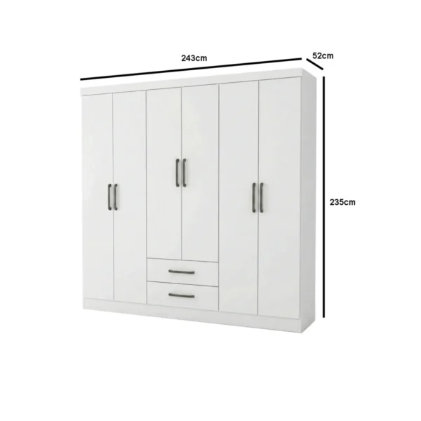 Guarda-roupa Casal Aries 6 portas (sem espelho) - Imagem 2